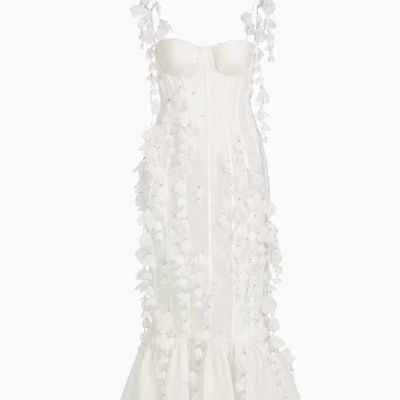 Zimmermann Dresses & Skirts - Zimmermann White Floral Midi Dress